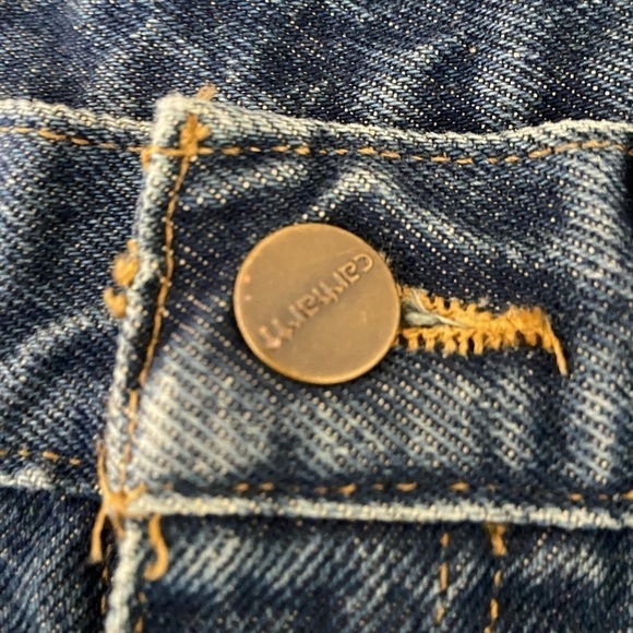 Men! Carhartt Relaxed Fit Jeans Medium Wash size 34 - Picture 7 of 9